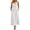White, variant on Kukoosong Women's Spaghetti Strap Maxi Dress, V Neck Ribbed Knit Tank Dress, Solid Color Loose Fit Casual Sleeveless Long Sundress with Side Pockets