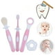 thumbnail image 4 of EeaseMX Cepillo de dientes para niños con cerdas ultrafinas, kit de higiene bucal para bebés (rosa), 4 of 7