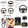 thumbnail image 7 of HUIACONG Sunflower Blue Butterfly Car Seat Covers Full Set 14 Pcs Universal Fit Washable Non-Slip Car Interior Accessories with Steering Wheel Cover Seat Belt Pads Armrest Cover, 7 of 7