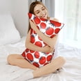 thumbnail image 3 of KLL Hand Drawn Tomatoes Pattern Silk Pillowcase for Hair and Skin Standard Size 20"X 30" Soft Breathable Pillow Covers for Sleeping, 3 of 6
