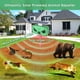 thumbnail image 3 of Repelente de animales al aire libre, repelente ultrasónico de plagas con movimiento, sensor de luz y sonido para gatos/pájaros/ciervos/zorrillos/ratas/ardillas., 3 of 5