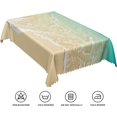 thumbnail image 6 of 60x84inch Summer Beach Tablecloth Ocean Sand Beach Sea Waves Nature Scenic Table Cloth Dust Proof Wrinkle Resistant Table Cover for Dining Kitchen Cafe Outdoor Picnic Events Parties Supplies, 6 of 7