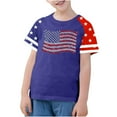 thumbnail image 2 of FamilyThread Kids American USA Flag Patriotic T Shirts 4th of July Summer T-Shirt for Boys Girls Short Sleeve American Flag Holiday Patriotic Tops, 2 of 4