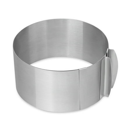 

Ausyst Kitchen Gadgets Adjustablue Round Cake Food Grade Stainless Steel Ring Tool For Baking Clearance