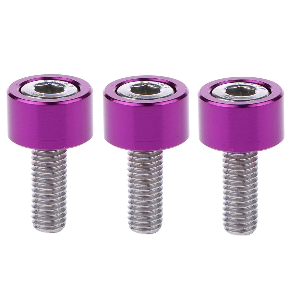 Pack of 6 Red Anodised Aluminium Bolts M6 x 35mm Alloy Screw Bolt 