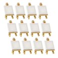 thumbnail image 1 of Wooden handicraft creative mini easel oil painting white canvas children's painting tools hand-painted home decoration Mini section - about 23cm, 1 of 5