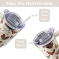 thumbnail image 5 of Sunflower Gifts Cup for Women Girls, 40oz Tumbler with Handle and Straw Lid, Stainless Steel Double Walled Insulated Mug Water Bottle, Sun Flowers Floral Lover Birthday Gift Idea, 5 of 6