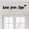 thumbnail image 2 of Wooden Love You Goodbye Wall Sign, Rustic Home Decor Plaque, Entryway Greeting Board, Farmhouse Style Interior Ornament, Sentimental Message Hanging Art, 2 of 7