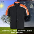 thumbnail image 7 of BIKER WEAR USA Men’s Work Shirt- Mechanical/Industrial Work Shirt with Reflective Lining (Orange), 7 of 7