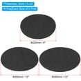 thumbnail image 2 of Uxcell Plant Coasters, 9 Pack Round Felt Flowerpot Drip Pad Mat, Black (8", 10", 12"), 2 of 7