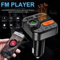 thumbnail image 5 of Transmisor FM Bluetooth para automóvil, kit de adaptador de radio inalámbrico Bluetooth 5.0 para automóvil con llamadas manos libres, soporte para reproductor de música, 5 of 5