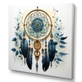 thumbnail image 2 of Designart "Minimalist Serenity Blue Dream Catcher I" Landscapes Canvas Print, 2 of 5