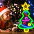 thumbnail image 5 of Luces de neón LED con forma de árbol de Navidad, letrero luminoso USB, lámpara de noche para el hogar, fiesta, boda, decoración, regalos de fiesta, adorno de Año Nuevo, 5 of 5