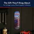thumbnail image 4 of American Art Decor Officially Licensed Historic Route 66 Vintage Metal Thermometer Sign with Embossed Edge - Indoor/Outdoor Patriotic Americana Wall Decor for Garage, Man Cave, Patio, Bar, Game Room, 4 of 8