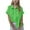 Green, variant on Lopecy-Sta Girls Turn Down Collar Short Sleeve Tops Summer Casual Button Down Shirts Kids Tops Ages 3-14