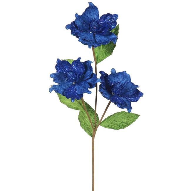 Blue Magnolia X3 Flower, 33 & 4 in.