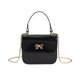 thumbnail image 1 of Bolso de mano para mujer, con brillo de metal, sólido, brillante, para mujer, bandolera (negro) Ehuebsd Para Estrenar, 1 of 9