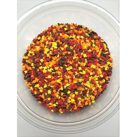 Bakery Topping - Fall Leaves Mini Shapes Bakery Topping Sprinkles 1 pound