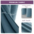thumbnail image 3 of Subrtex Blackout Curtains 2 Panels Room Darkening Grommet Drapes, Smokey Blue, 52"x 95", 3 of 7