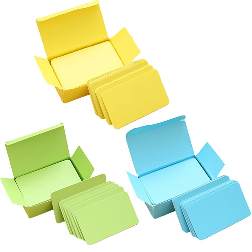 Blank Word Cards DIY 270PCS Colored Round Corner Blank Index Cards