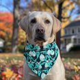 thumbnail image 2 of Dog Bandana 1 Pack,LightBlue Lemon Fruits DarkBlue Pattern Bandanas for Dogs,Cat Bandana,Small/ Large Dog Bandana 2 Size,Dog Bandanas, 2 of 6