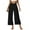 Black, variant on Casual Pants for Women Wide Leg Pants Woman Women's Casual Pants High Waist Loose Fit Comfortable Stretchy Joggers With Pockets Solid Color Tapered Ankle Sweatpants For Everyday Wear