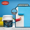 thumbnail image 2 of Cretosil Pintura Vinil Acrílica Mate Interior/Exterior 19 Litros (Color Azul Cielo), 2 of 5