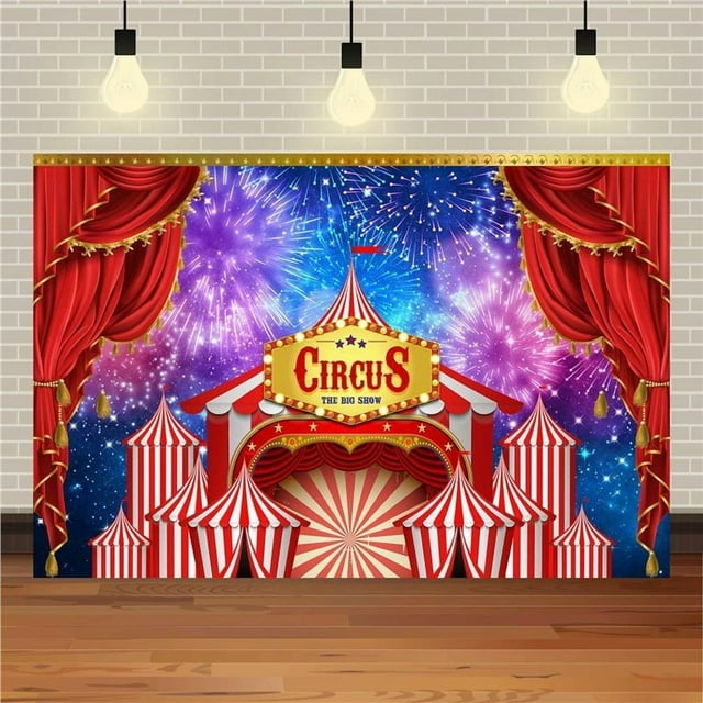 Cameland Carnival Circus Photography Background Red Tent Curtain Circus Stage Theme Photo Background