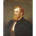 thumbnail image 2 of Henry Augustus Loop 12x14 Gold Ornate Wood Frame and Double Matted Museum Art Print Titled - John Quincy Adams Ward (1863), 2 of 4