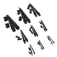 thumbnail image 4 of 36pcs Acrylic Tapers & Flesh Tunnels Ear Gauges Stretching Expanding Kit 14G-00G（Black）, 4 of 5