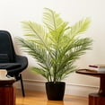 thumbnail image 5 of Vickerman 50" Green Areca Palm Plant. This is an artificial plant in a black plastic pot., 5 of 5
