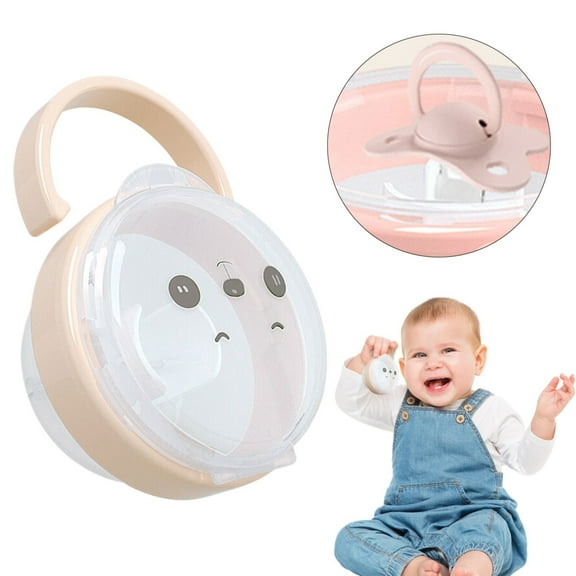 YYKihy Portable Baby Infant Pacifier Nipple Travel For Case Little Round Shape Storage Box Baby Container Holder Pacifi