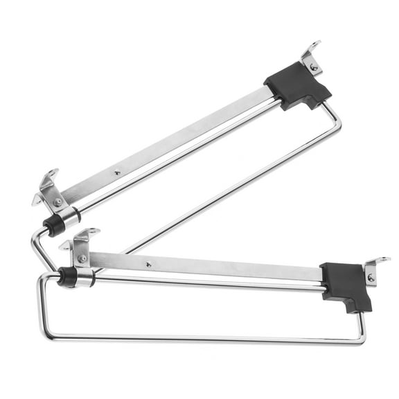 WHAMVOX  2 Pcs Expandable Clothes Racks Closet Wardrobe Coat Hanger Silver