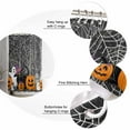 thumbnail image 6 of Shower Curtains for Bathroom-36"x72",Halloween Pumpkin Ghost Black Cat Waterproof Bath Curtain Grommet Shower Curtain Set with Hooks,Spiderweb Black White Washable Bath Accessories, 6 of 6