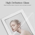 thumbnail image 3 of 8X10in Modern Minimalist Picture Frames, Luxury Unique Ornate,Ornate Metal Photo Frame of HD Glass for Tabletop Display ,Perfect Gift Choice（silver）, 3 of 9
