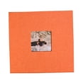 thumbnail image 3 of Cateissary Álbum de fotos autoadhesivo con cubierta de tela, álbum de recortes hecho a mano DIY, álbum de fotos de aniversario para el hogar Artesanía naranja Cateissary HA7319-03B, 3 of 6