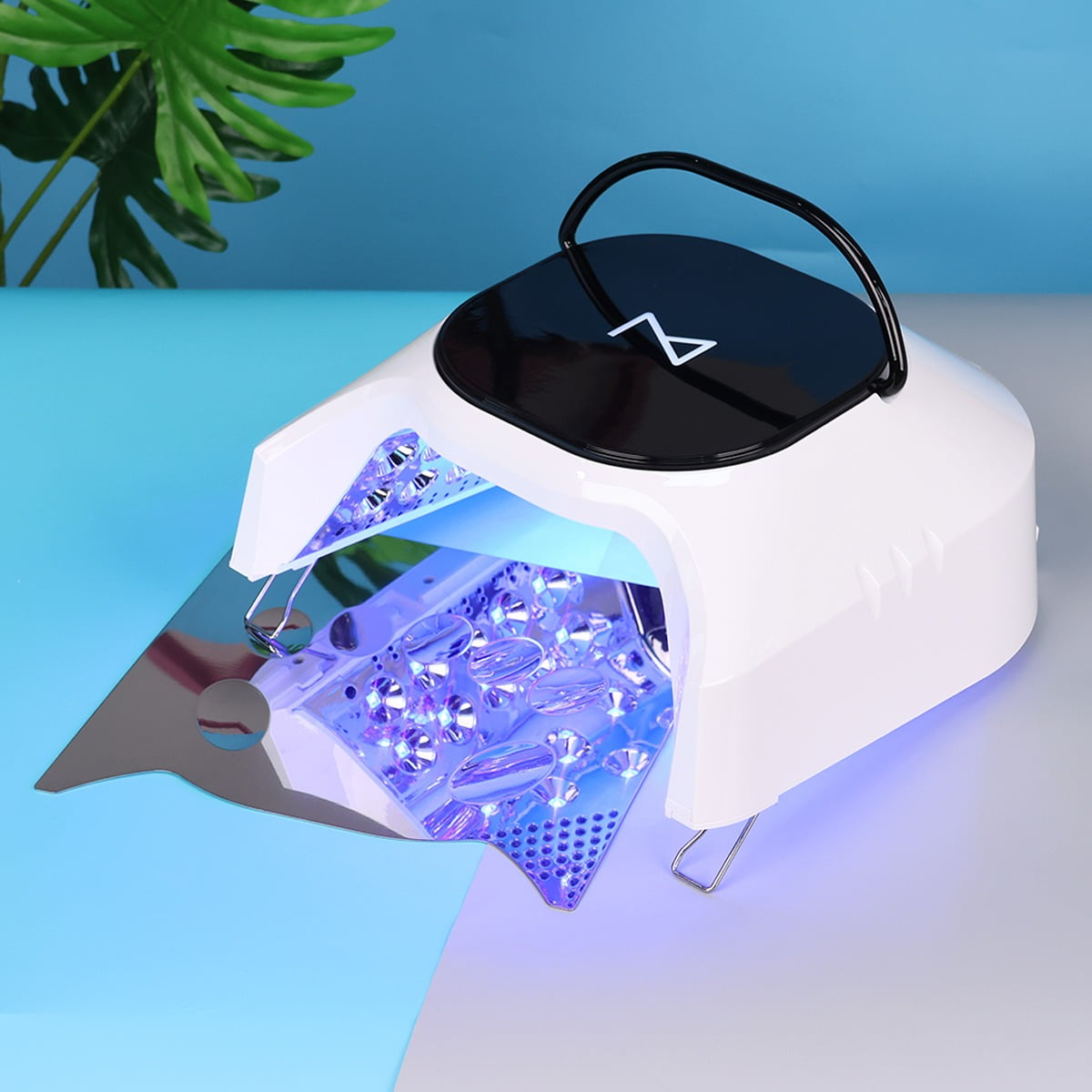 M Professional Hybrid 86W Wireless Rechargeable UV LED Nail Curing Lamp Cordless Nail Dryer For Gel Nails, Manicure, Pedicure