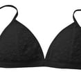 thumbnail image 6 of Sakmal No Underwire Women's Bras Bralette Triangle Lift Lace Scoop Black T-Shirt Bras for Women L, 6 of 9