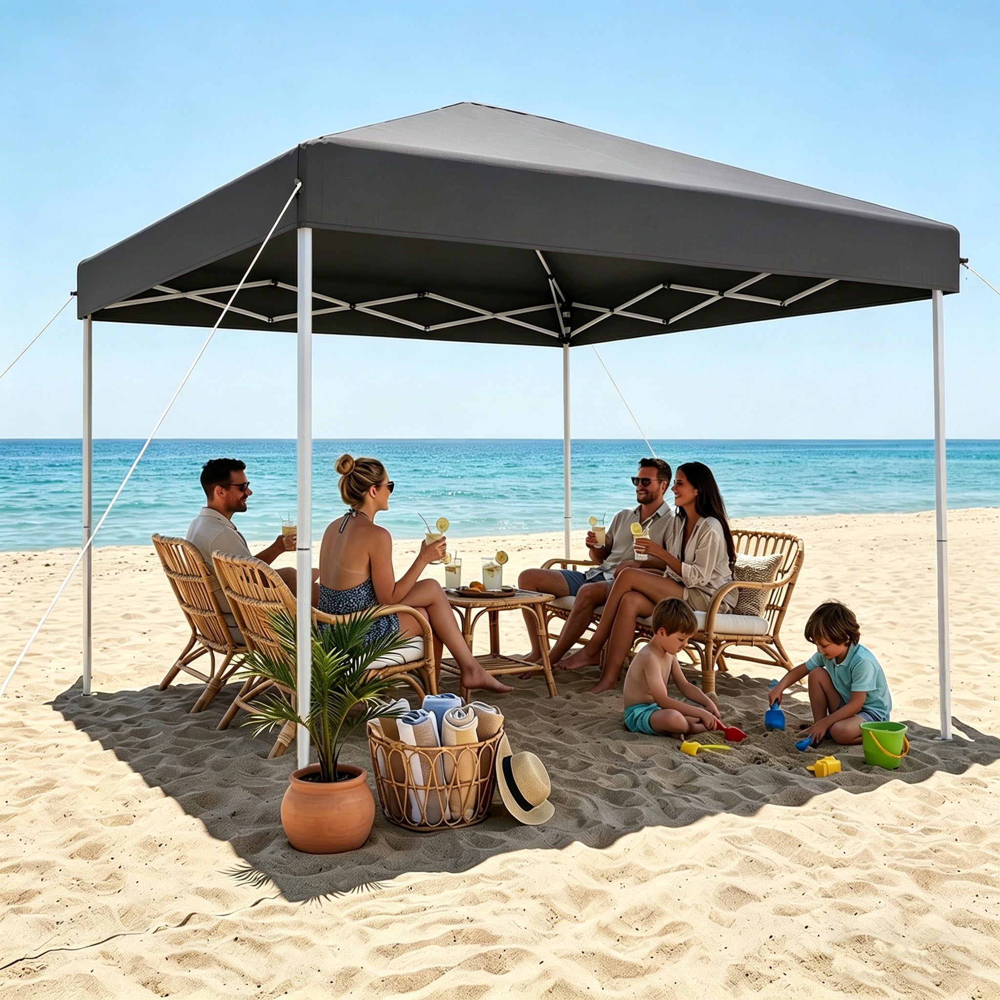 Z-Shade 10 x 10 Foot Everest Instant Canopy Outdoor Camping Patio