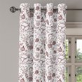 thumbnail image 2 of Ambesonne Brown and White Grommet Curtain, Vegetables Food, 50" x 72", Chestnut Brown and White, 2 of 6