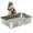 23.6" L x 15.7" W x 6" H, variant on Stainless Steel Cat Litter Box,XL Metal Litter Boxes for Big Cats, Metal Pet Toilet Easy to Clean,High Sided Litters Box for Adult Big Cats,Non Stick, No Smell,23.6"x15.8"x6"
