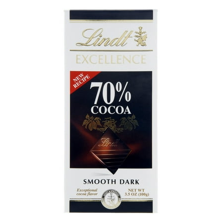 Lindt Excellence 70% Cocoa Smooth Dark Chocolate, 3.5 OZ