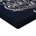 thumbnail image 2 of Ambesonne Victorian Fitted Sheet, Aquarius Astrology, Twin Size, Blue Grey, 2 of 3