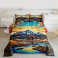 thumbnail image 2 of Homewish Natural Scenery Bedding Comforter Set,Snow Mountain Pattern Twin Comforter Sets,Modern Art Bedding Set For Adults,Breathable Home Decor Reversible,2-Piece, 2 of 8