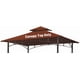 thumbnail image 1 of Carpa con toldo OLILAWN para parrilla con techo, 152 x 244 cm, color burdeos, 1 of 7