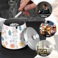 thumbnail image 4 of Yayeee Ashtray with Lid for Cigarette Smokeless Stainless Steel Home Ash Holder, Cartoon Doodles, 4 of 7