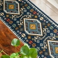 thumbnail image 7 of Well Woven Tulsa Ravia Southwestern Tribal Aztec Bohemian Blue 2'3" x 7'3" Runner Area Rug, 7 of 7