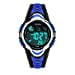 thumbnail image 3 of PASNEW Enfants Montres, Multifonctions Cool Rond Léger Imperméable à l'Eau Numérique Sports Enfants Regardent l'Âge 6-12 Bleu, 3 of 5