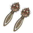 thumbnail image 2 of Palestine Book Accessories: Vintage Copper-Colored Lace Bookmarks - Stainless Steel Material - Ideal Gifts for Readers and Book Lovers, 2 of 5