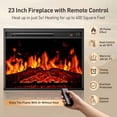 thumbnail image 3 of Electric Fireplace TV Stand for 75″ TVs Fireplace Entertainment Center TV Console Table with 23″ Fireplace, Holds up to 200 lbs, 3 of 11